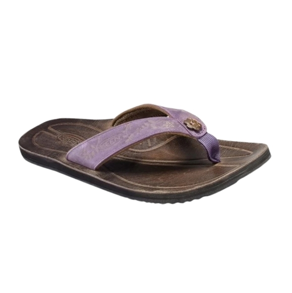 Keen Womens Florence Thong Leather Sandals Flats shoes sz 6 - Picture 1 of 10